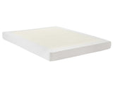 Artiss Compression Bed Frame Queen Size No Assembly Vacuum High Density Sponge Boucle Cream White BED-FOAM-BASE-Q-WH