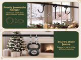 Jingle Jollys Christmas Garland Hook Wreath Hanger Fits 85-160CM Door No Drill XM-F-HOOK-GAR-170-BK