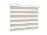 Marlow Blackout Zebra Roller Blind Curtains 180x210 Beige CD1015-180X210-WH