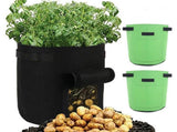 2Pcs Plant Flower Grow Bags Home Garden Tools for Fruit Vegetable Gardening Growing PotsGreen V1294-YM0901-3111200246312