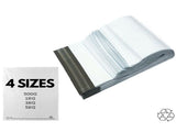 Enviro Recycled Courier Satchels Poly Mailer Bag Accredited Self Sealing Shipping - 5kg V563-ENVIRO80-5KG_250PCS