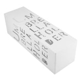 White Iron Hollowed Umbrella Storage Basket Stand Holder Rack V1294-YM0901-JY13272
