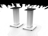 Kanto SX22W 22" Tall Fillable Speaker Stands with Isolation Feet - Pair, White V398-KO-SX22W