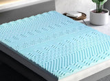 Giselle Bedding Memory Foam Mattress Topper 11-Zone 8cm King MATTRESS-TOP-11Z-8-BL-K