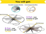 10-inch Stainless Steel 86-Piece Pie Slicers 6 oz ine Mesh Shaker 10 oz Medium Holes Dredge V1259-DP01-F-517