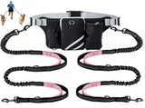 Hands Free Dog Leash Running Belt with Adjustable Bungee Lead, Multi Pocket Outdoor Waist Bag V888-ELOSUNG57068-4