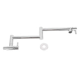 Brushed Pot Filler Faucet Stainless Steel Wall Mount Commercial Kitchen Stove Stretchable Double V1294-YM0901-3112250022211