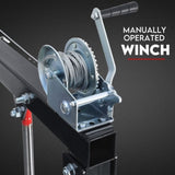 Hydraulic Crane 900kg Pickup Swivel Ute Truck Trailer Lift Hoist Winch Haul V379-PKUPCRNBOSET01