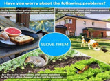 Owls to Scare Birds Squirrels Away,Owls to Frighten Birds 360 Degree Rotating Head,Plastic Owl V1370-AZ4-05834