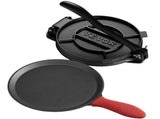 Tortilla Press, 250mm Cast Iron Tortilla and Roti Maker, Heavy Duty Tortilladora Press, Pataconera V952-SYSBBYZTSD10PCND5001V0