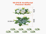 Flower Balls Arrangement Bouquet 10 PCS, 240 mm Diameter Artificial Flower Balls Wedding Rose V952-ZSHQQXBS95IN2EZMO001V0