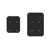 Kanto SX22 22" Tall Fillable Speaker Stands with Isolation Feet - Pair, Black V398-KO-SX22