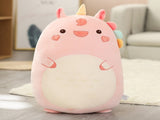 Squishmallow Pillow Doll Kawaii Animal Fat Dinosaur Pillow Plush 80cm Unicorn 60cm-max Unicorn 60cm V1237-ZY-203-4455