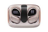 5.4 Bluetooth Earphones Wireless Earbuds Stereo Deep Bass Over Open-Ear Earphones-Rose Red V1263-JX-7541