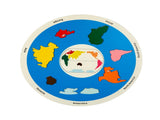 Seven Continents 1.05 Educational Wooden Cognitive Matching Puzzle Toy for Kids Early Learning and V888-ELOSUNG43232