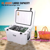 Insulated Portable Cooler, 65 qt, Holds 65 Cans, Retention Hard Cooler with Heavy Duty Handle, V952-BXSYLQQGS65QTSVSEV0