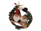 Christmas Wreath Fadeless Durable Joyful Vibes Rich Bright Colors Grapevine Wreath for Door Window V1294-YM0512-3115220135112