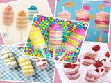 80 pcs Round Shape Clear Push-Up Cake Pop Shooter Plastic Containers with Lids, Base V1259-DP01-A-609
