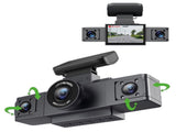 3-Inch HD 1080P Dash Cam - Front, Rear, and Left Recording, 19x12x8cm V888-ELOSUNG28349