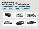 15-Amp Charger, 12V Lithium iron phosphate battery Car Charger Trickle Charger Smart V1192-AZ-W-4012