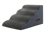 Pawz 4 Steps Pet Stairs Dog Ramp High Density Foam Grey PT1268-4-GY