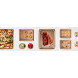 2-Pack Carbon Steel Baking Trays For Oven Rectangular Non-Stick Flat Bottom Baking Sheets For V1189-LWWAL-20260327-04502