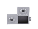 8PCS Square Tube Connector Aluminum 1 Inch 3 Way L Shaped Pipe Fitting 90 Degree Clamp Tube Corner V1294-YM0901-3114250095611