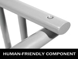 10 Holders Floor Bike Rack, 59" Length All-Steel Grid Bike Rack, 10-Bike Capacity Dual-Side Storage V952-TCJ-10C0000000001V0