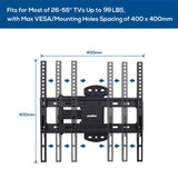 Full Motion TV Wall Mount Bracket 27-55 for Samsung TCL Hisense V178-66772