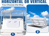 Rectangular Marine Deck Access Hatch with Lid, Boat Storage Inspection Hatch for Yachts, Kayaks and V1189-LC-AMZ-00153