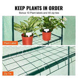Walk-in Green House, 4.6 x 2.4 x 6.7 ft Greenhouse with Shelves, Set Up in Minutes, High Strength PE V952-ZXJZWSFMTCGLSKFP5V0