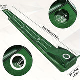 HUAEN Indoor Office Golf Putting Mat, 8-Foot Putting Green, Alignment Guide Included, Lightweight, V1102-HEGRF-001