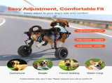 Dog Wheelchair for Back Legs, Adjustable 2 Wheels Pet Wheelchair, Lightweight Dog Cart with V952-CWLYLLSXHSLLCWMCK001V0
