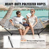 Two Person Hammock with Included Heavy Duty 480lb Capacity, Double Hammock with 12 FT Steel V952-HFDCHBSXHWTXK34ZTV0