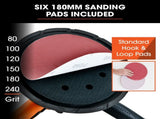 UNIMAC 180mm 850W Handheld Drywall Sander, Electric Dry Wall Sanding Machine, with Automatic Vacuum V219-SNDDRYUMHA6A