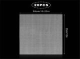 20 Sheets Plastic Canvas, 13x10.2Inch 7CT Transparent Mesh Canvas for Embroidery V1370-AZ4-07619