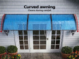 Instahut Window Door Awning 1mx3m Blue AWN-PC6-1X3-BL