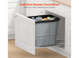 Pullout Trash Can for Kitchen Cabinets, Garbage Waste Recycling Bin, Under Mount Waste Container, V952-CFLJTDTDTHSYKL1U7V0