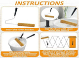 4Pcs 9Inch Textured Paint Roller Small Textured Roller for Painting Walls Popcorn Ceiling Home V1369-AZ3-W-11542