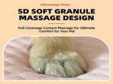 Cooling Ice Silk Pet Sofa Bed with 5D Massage Particles and Removable Washable Cover Plush V1341-ZY-MBKBLJWM-L-YELLOW