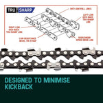 2 X 20 Baumr-AG Chainsaw Chain 20in Bar Replacement Suits 62CC 66CC Saws V219-CHNCHABMRA20D