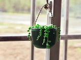Ceramic Flower Pot - Indoor/Outdoor Use - Shatterproof - White - 1 Piece Wall-Mounted Planter V1258-DP02-BOL-533