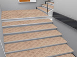 Chmadoxn 4-Piece Non-Slip Stair Treads, Self-Adhesive Striped Carpet Mats, Absorbent & Quiet Step V1189-WXFWAL-20260326-02653