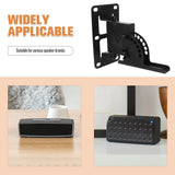 Speaker Wall Mount Bracket Black Zinc Alloy for Home Use 1Set V1366-AZ2-W-22335