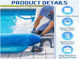 8 x ft Pool Hot Tub Solar, 16 Mil Heavy Duty Trimmable Floating Thermal Blanket Spa Bubble V1259-DP01-A-1157