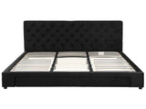 Artiss King Bed Frame Storage Charging Station Upholstered 3 Drawers USB Type-C BFRAME-G-LUNA-K-BK-ABC