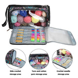 Geometric Patterns Multi-Functional Crochet Hook and Yarn Storage Bag Convenient Carrying Case for V888-ELOSUNG17652