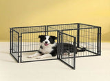 i.Pet Large Dog Crate Cage Playpen 129cm Puppy Pen Pet Enclosure Black PET-DOG-CAGE-120