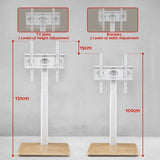 Artiss TV Stand 24-55" Swivel Height Adjustable Floor Mount for TVs TV-MOUN-4004-WH