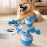 Interactive Dog Toys, Squeaky Dog Toys, Rolling Ball for Puppy and Medium Dogs, Squeaky V1366-AZ2-W-11370